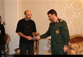 دیدار فرمانده سپاه انصارالمهدی با خانواده شهدا