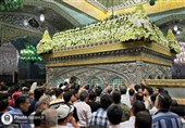 روضه منوره رضوی در عیدغدیر معطر به گل‌های تازه شد+عکس