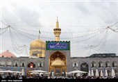 حرم مطهر رضوی در آستانه عید غدیر