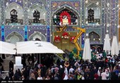 حرم مطهر رضوی در آستانه عید غدیر