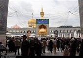 حرم مطهر رضوی در آستانه عید غدیر