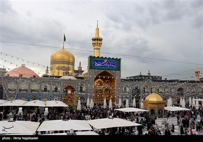 حرم مطهر رضوی در آستانه عید غدیر