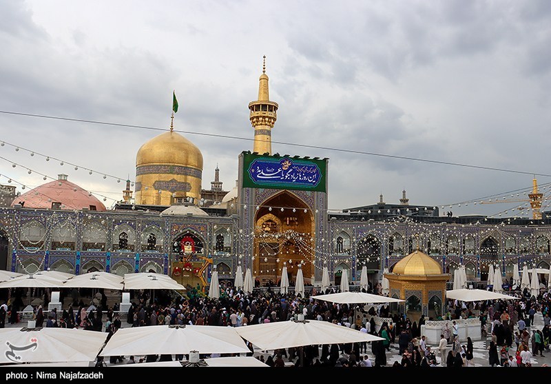 حرم مطهر رضوی در آستانه عید غدیر