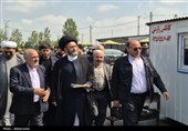 بازدید آیت‌الله عاملی از موکب‌های غدیر؛ 35 هزار پرس غذا میان مردم اردبیل توزیع شد