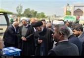 بازدید آیت‌الله عاملی از موکب‌های غدیر؛ 35 هزار پرس غذا میان مردم اردبیل توزیع شد