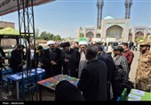 بازدید آیت‌الله عاملی از موکب‌های غدیر؛ 35 هزار پرس غذا میان مردم اردبیل توزیع شد