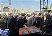 بازدید آیت‌الله عاملی از موکب‌های غدیر؛ 35 هزار پرس غذا میان مردم اردبیل توزیع شد