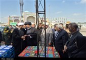بازدید آیت‌الله عاملی از موکب‌های غدیر؛ 35 هزار پرس غذا میان مردم اردبیل توزیع شد
