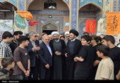 بازدید آیت‌الله عاملی از موکب‌های غدیر؛ 35 هزار پرس غذا میان مردم اردبیل توزیع شد