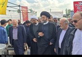 بازدید آیت‌الله عاملی از موکب‌های غدیر؛ 35 هزار پرس غذا میان مردم اردبیل توزیع شد