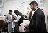 مراسم عمامه‌گذاری جمعی از طلاب در قم همزمان با عید غدیر