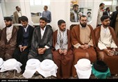 مراسم عمامه‌گذاری جمعی از طلاب در قم همزمان با عید غدیر