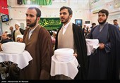 مراسم عمامه‌گذاری جمعی از طلاب در قم همزمان با عید غدیر