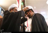 مراسم عمامه‌گذاری جمعی از طلاب در قم همزمان با عید غدیر