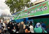 جلوه‌هایی زیبا از مهمانی کیلومتری غدیر در گرگان