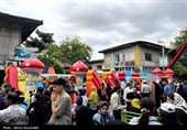 جلوه‌هایی زیبا از مهمانی کیلومتری غدیر در گرگان