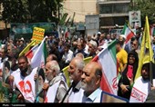 طنین «لبیک یا خامنه‌ای» در راهپیمایی باشکوه 15 خرداد ورامین