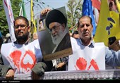 طنین «لبیک یا خامنه‌ای» در راهپیمایی باشکوه 15 خرداد ورامین
