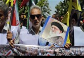 طنین «لبیک یا خامنه‌ای» در راهپیمایی باشکوه 15 خرداد ورامین