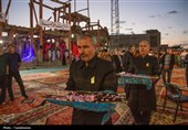 آیین طلاکاری گنبد حسینیه اعظم زنجان