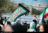 شکوه حضور مردم در میهمانی کیلومتری غدیر در کرمان