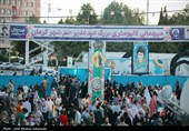 شکوه حضور مردم در میهمانی کیلومتری غدیر در کرمان