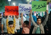شکوه حضور مردم در میهمانی کیلومتری غدیر در کرمان
