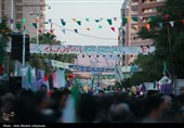 شکوه حضور مردم در میهمانی کیلومتری غدیر در کرمان