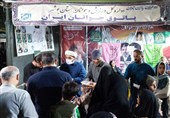 برپایی سفره اطعام علوی توسط موکب اداره ورزش و جوانان بوشهر