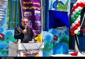 سخنرانی  بهروز محبی‌نجم‌آبادی، نماینده مردم سبزوار در آئین  افتتاح دبستان عشایری شهید آیت‌الله سیدعلی خامنه‌ای، پنجمین مدرسه گروه جهادی شهدا در روستای عبدالملکی از توابع بخش روداب شهرستان سبزوار استان خراسان رضوی