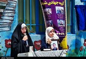 دکلمه خوانی دختران پاسدار شهید امیر آقاجانی در آئین افتتاح دبستان عشایری شهید آیت‌الله سیدعلی خامنه‌ای، پنجمین مدرسه گروه جهادی شهدا در روستای عبدالملکی از توابع بخش روداب شهرستان سبزوار استان خراسان رضوی