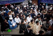 حضور آیت‌الله سید حسن عاملی در جمع طلاب حوزه علمیه پارس‌آباد
