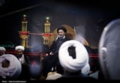 حضور آیت‌الله سید حسن عاملی در جمع طلاب حوزه علمیه پارس‌آباد