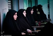 حضور آیت‌الله سید حسن عاملی در جمع طلاب حوزه علمیه پارس‌آباد