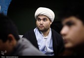 حضور آیت‌الله سید حسن عاملی در جمع طلاب حوزه علمیه پارس‌آباد