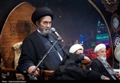 حضور آیت‌الله سید حسن عاملی در جمع طلاب حوزه علمیه پارس‌آباد