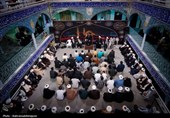 حضور آیت‌الله سید حسن عاملی در جمع طلاب حوزه علمیه پارس‌آباد