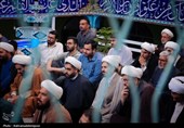 حضور آیت‌الله سید حسن عاملی در جمع طلاب حوزه علمیه پارس‌آباد