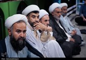 حضور آیت‌الله سید حسن عاملی در جمع طلاب حوزه علمیه پارس‌آباد