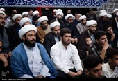 حضور آیت‌الله سید حسن عاملی در جمع طلاب حوزه علمیه پارس‌آباد