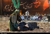 شهادت حضرت علی‌اکبر(ع) در یازدهمین شب سوگواره ملی تعزیه ده‌زیار