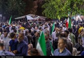 صدمین اجتماع شبانه بوشهری‌ها در میدان ثبت شد / نمایش اقتدار پهپادی در میدان امام (ره)