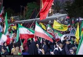 صدمین اجتماع شبانه بوشهری‌ها در میدان ثبت شد / نمایش اقتدار پهپادی در میدان امام (ره)