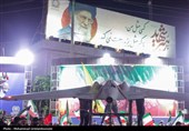 صدمین اجتماع شبانه بوشهری‌ها در میدان ثبت شد / نمایش اقتدار پهپادی در میدان امام (ره)