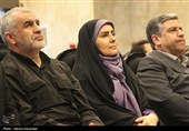 فرزانه صادق وزیر راه و شهرسازی در آیین افتتاح راه‌آهن اردبیل- میانه