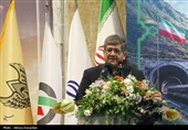 جبارعلی ذاکری مدیرعامل شرکت راه‌آهن در آیین افتتاح راه‌آهن اردبیل-میانه  