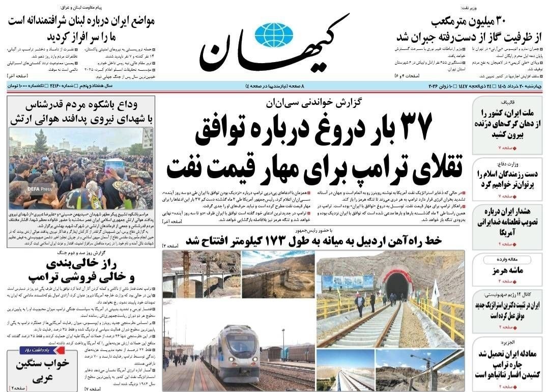 روزنامه کیهان , روزنامه وطن امروز , روزنامه خراسان , روزنامه جوان , روزنامه همشهری , روزنامه جام جم , روزنامه فرهیختگان , روزنامه اینترنتی صدای ایران , 