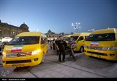 آیین نوسازی و بهره برداری از ناوگان جدید حمل و نقل شهری - همدان