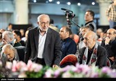 سردار حسین علایی فرمانده اسبق نیروی دریایی سپاه پاسداران در مراسم نخستین سالگرد شهادت سردار سپهبد شهید حاج حسین سلامی در آستان مقدس آستان مقدس حضرت عبدالعظیم حسنی(ع)