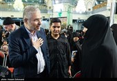 ابوالفضل فلسفی، نماینده مردم تهران، ری، اسلامشهر و شمیرانات در مجلس شورای اسلامی، در حاشیه مراسم نخستین سالگرد شهادت سپهبد شهید حاج حسین سلامی